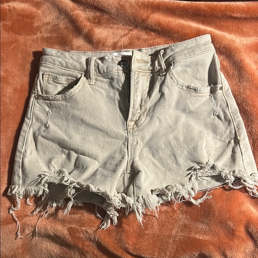 Risen Distressed Denim Shorts